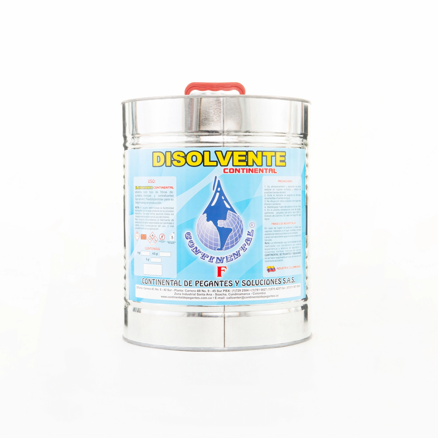 5 GALONES DISOLVENTE Cont. lata 5 galones - EDCH9887-1104
