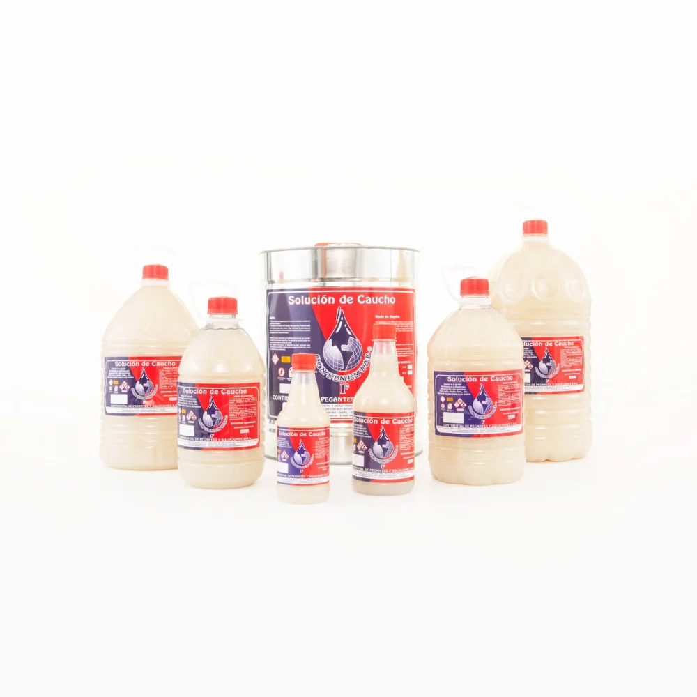 Pegante solucion de caucho